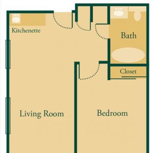 Westminster Terrace - floor plan 1 bedroom Suite A.JPG